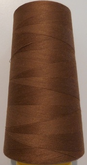 Lockgaren 100% polyester 3.000 yard (12 stuks), Roodbruin 489